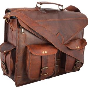 Men's Leather Messenger Bag